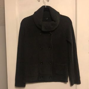 Gap Cotton and Wool Small Grey Sweater w/ Buttons